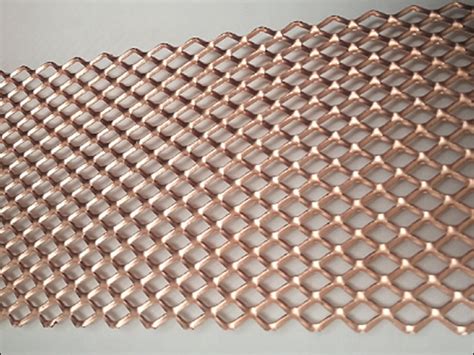 copper expanded metal sheet|decorative copper strips.